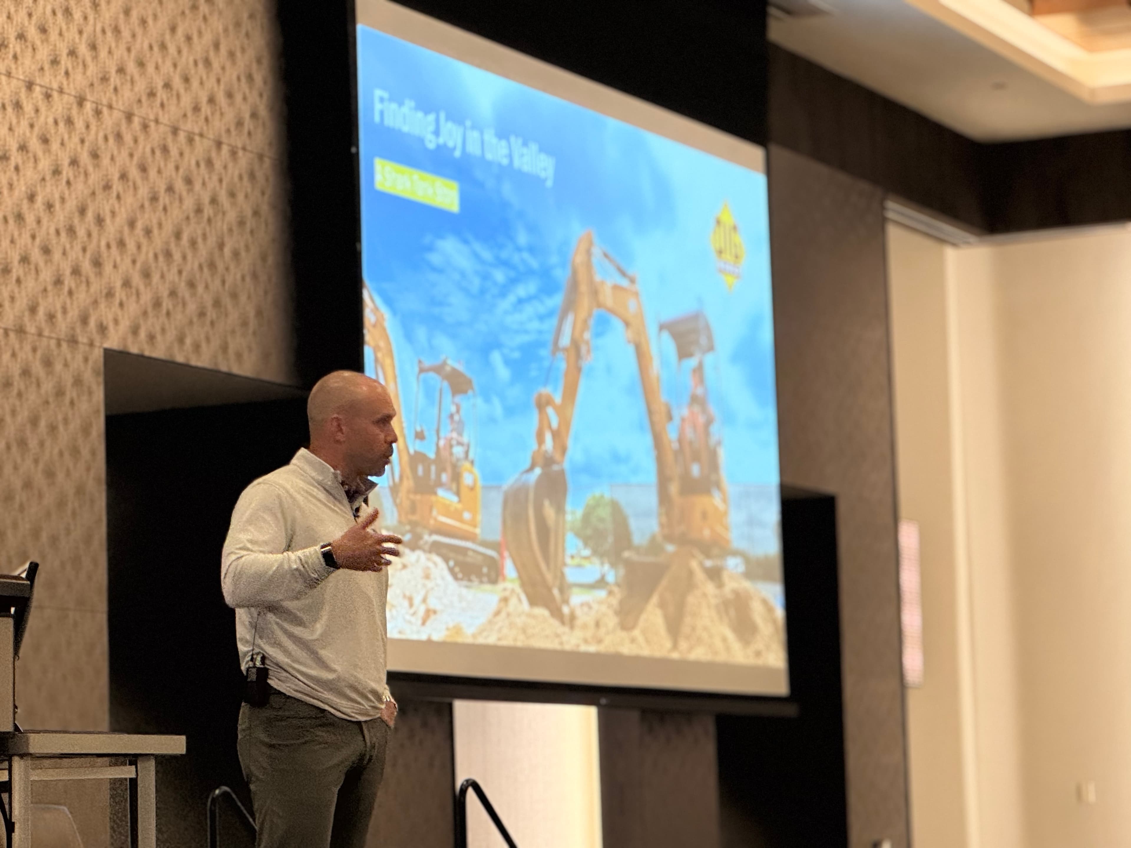 Jacob Robinson on stage